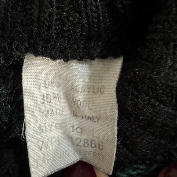 Vintage Men's Size L Maglificio Florence Coogi Style Wool Blend Sweater - Picture 5 of 6